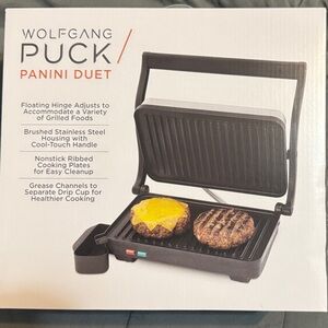 Wolfgang Puck Black Panini Duet Grill